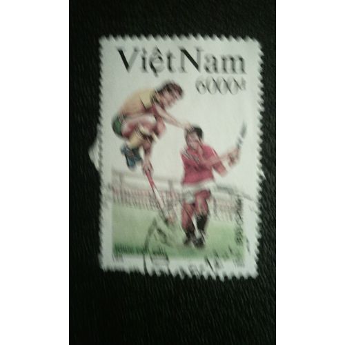 Timbre Vietnam ( Mi 2421 ) 1992 Jeux Olympiques Hockey