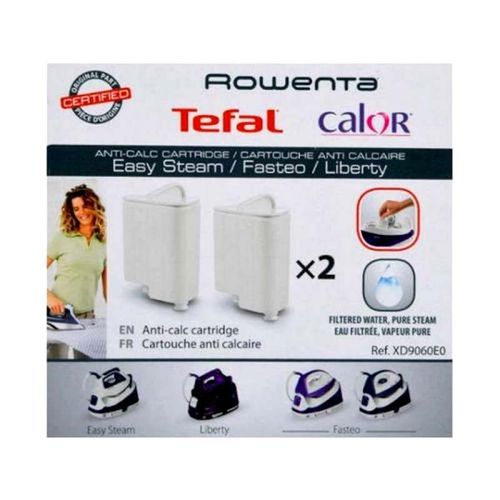 Cartouches (x2) Anti-calcaire Easy Steam Générateur vapeur Calor (XD9060E0)