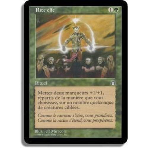 Magic Mtg - Rite Elfe (Forteresse) Unco Français