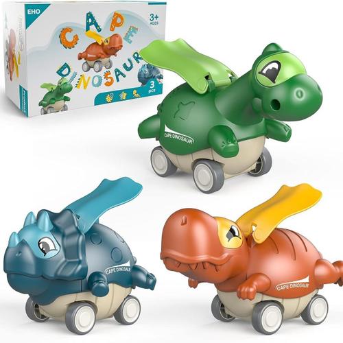 Jouets Dinosaures Pour Garçons Âgés, Voitures Miniatures Press And Go Klb-Générique