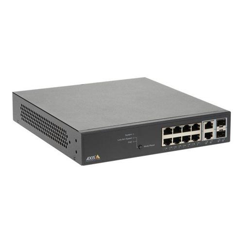 Axis T8508 PoE+ Network Switch - Commutateur - Géré - 8 x 10/100/1000 (PoE+) + 2 x SFP Gigabit combo (liaison montante) - de bureau, Montable sur rack - PoE+ (130 W) - pour AXIS A1610, C1410...