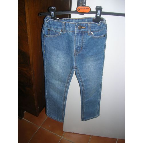 Jean Tissaia Taille Ajustable Coton 6 Ans Bleu