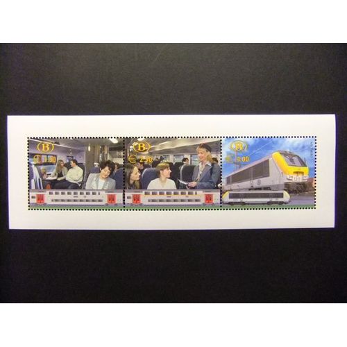 Belgica Belgique 2004 Colis Postaux Train Locomotive 125 Aniversario Yvert Feuillet 504 / 06 ** Mnh