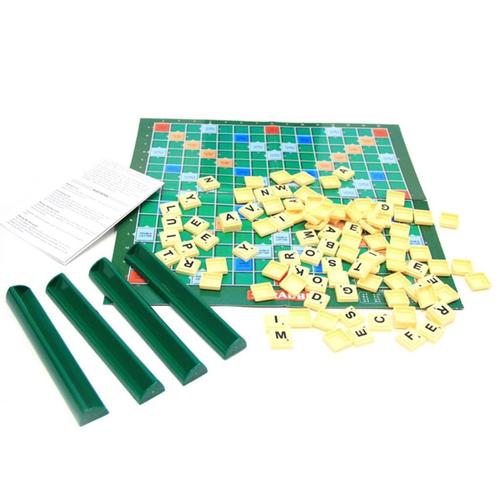 Jeu D'orthographe Et De Mots Anglais, 100 Pièces, Mots Croisés, Scrabble Klb