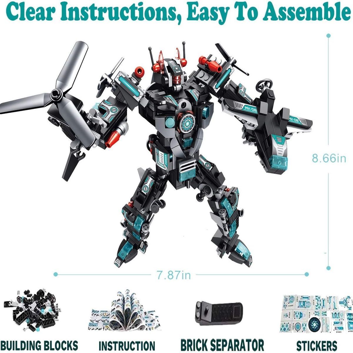 Jouets De Construction Stem, Jouets De Blocs De Construction... - 6