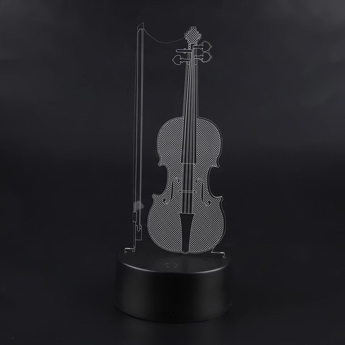Veilleuse Abs Support De Base Violoncelle Forme Lampe Tactil... - 4