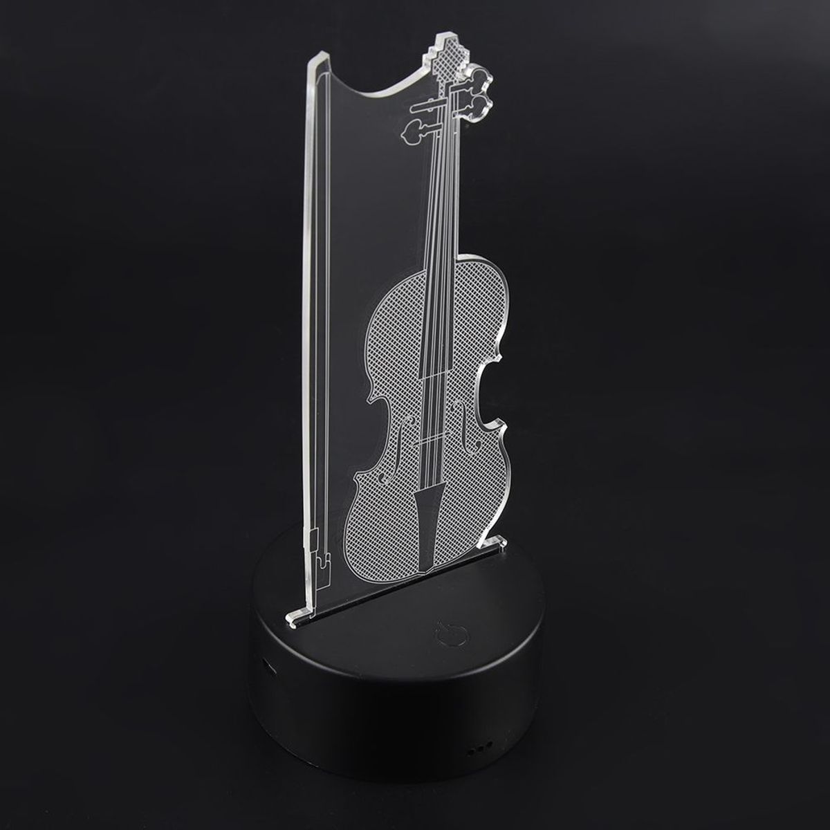 Veilleuse Abs Support De Base Violoncelle Forme Lampe Tactil... - 5