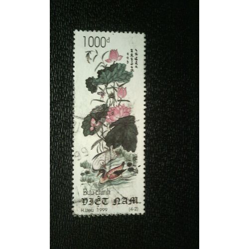 Timbre Vietnam ( Yt 1798 ) 1999 Peinture Quatre Saisons (1ère Série) Été