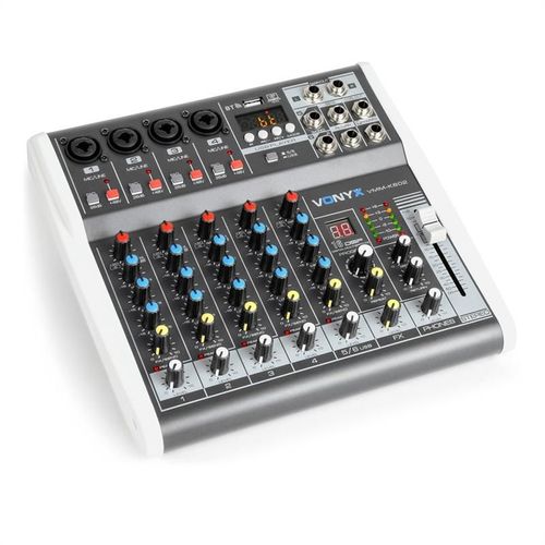 Vonyx VMM-K602 Table de mixage à  6 canaux Bluetooth Interface audio USB