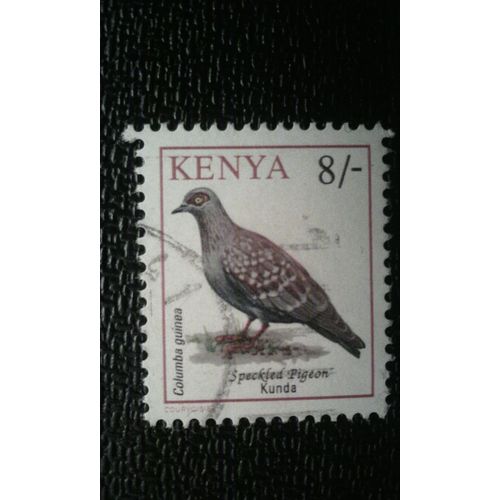 Timbre Kenya ( Yt 565 ) 1993 Pigeon Tacheté (Columba Guinée)