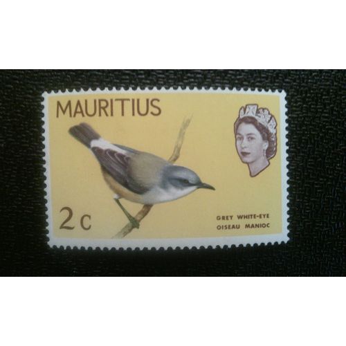 Timbre Mauritius ( Yt 317 ) 1968 Oiseau Tropique À Queue Rousse (Phaethon Rubricauda)