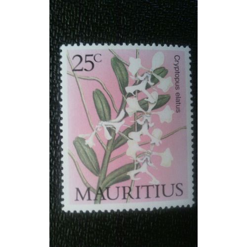 Timbre Mauritius ( Yt 659 ) 1986 Orchidées