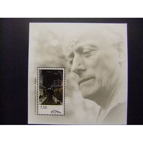 Belgica Belgique 2009 Art Peintre Paul Delvaux Train Trans-Europ-Express Yvert Bloc 7 ** Mnh