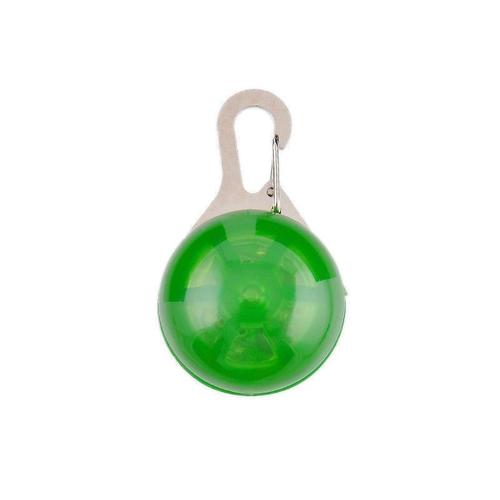 Pendentif Vert Led Lumineux Collier Médaille Clignotant Coloré Pour Chien Chat Cadeau