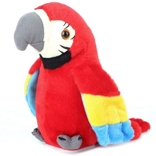 Jouet Perroquet Parlant, Peluche Interactive, Wied Red Klb