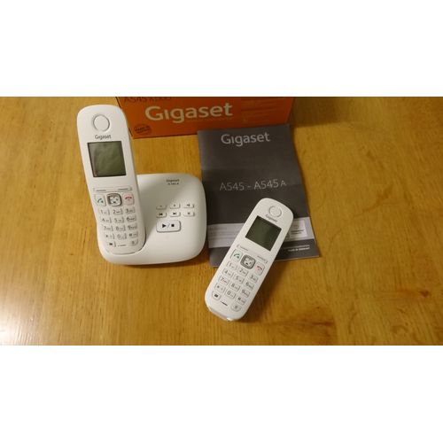 Téléphone Gigaset A545 A DUO avec répondeur - Blanc