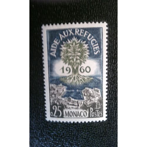 Timbre Monaco ( Yt 523 ) 1960 Arbre Déraciné Sur Vue De Monaco