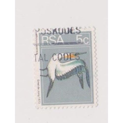 Timbre Rsa Afrique Du Sud 1973 Oiseau Oiseaux Faune 5c