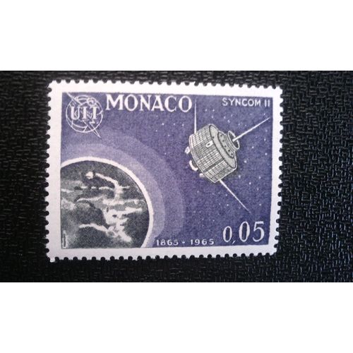 Timbre Monaco ( Yt 664 ) 1965 Satellite "Syncom Ii", Globe