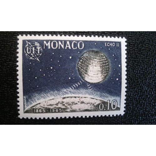 Timbre Monaco ( Yt 665 ) 1965 Satellite "Echo Ii", Une Partie Du Globe