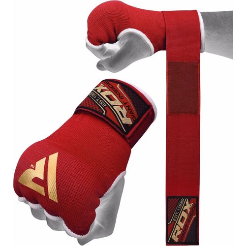 Rdx Mma Bandes Mains Sous Gants Mitaine Boxe Intérieur Bandage Poignet Muay Thai Rouge Small
