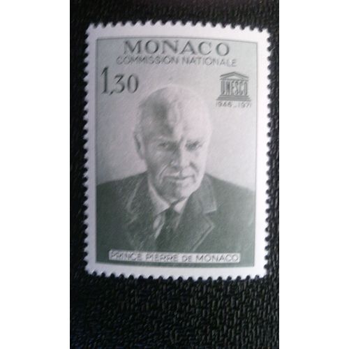 Timbre Monaco ( Yt 858 ) 1971 Prince Pierre De Monaco, Chef De La Commission