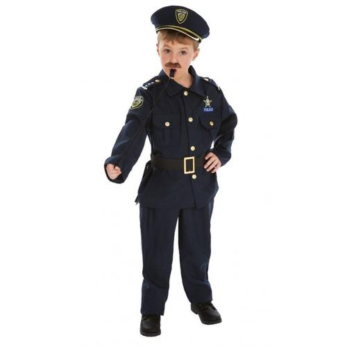 Déguisement Policier Enfant - 3-4 Ans (104 Cm) - Bleu