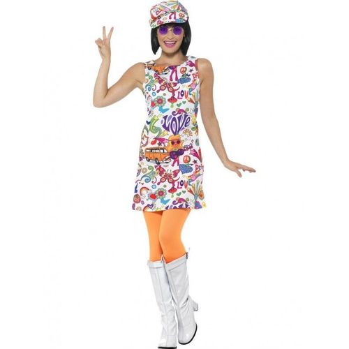 Déguisement Hippie Cool Années 60 Femme Xl