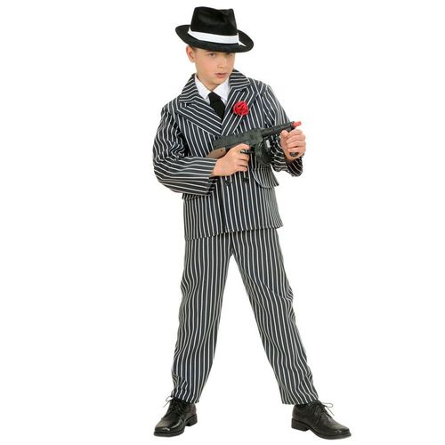 Déguisement Gangster Noir Et Blanc Garçon 11 À 13 Ans