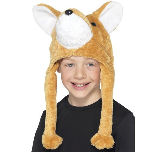 Bonnet En Peluche Renard Enfant Taille Unique