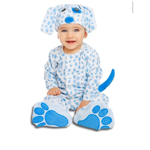 Déguisement Petit Chiot Bleu Avec Sucette Luxe Bébé 1 À 2 Ans