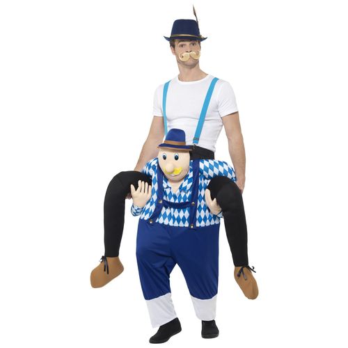Déguisement Homme À Dos De Bavarois Bleu Adulte Fête De La Bière Taille Unique