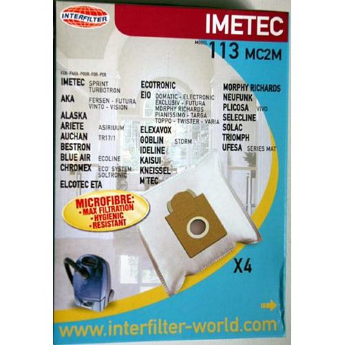 Sacs microfibre Aspirateur IMTEC Interfilter (113)