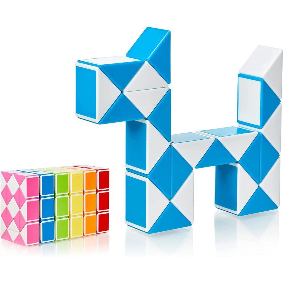 Cubixs Magic Snake - 24 Blocs, Jaune Klb