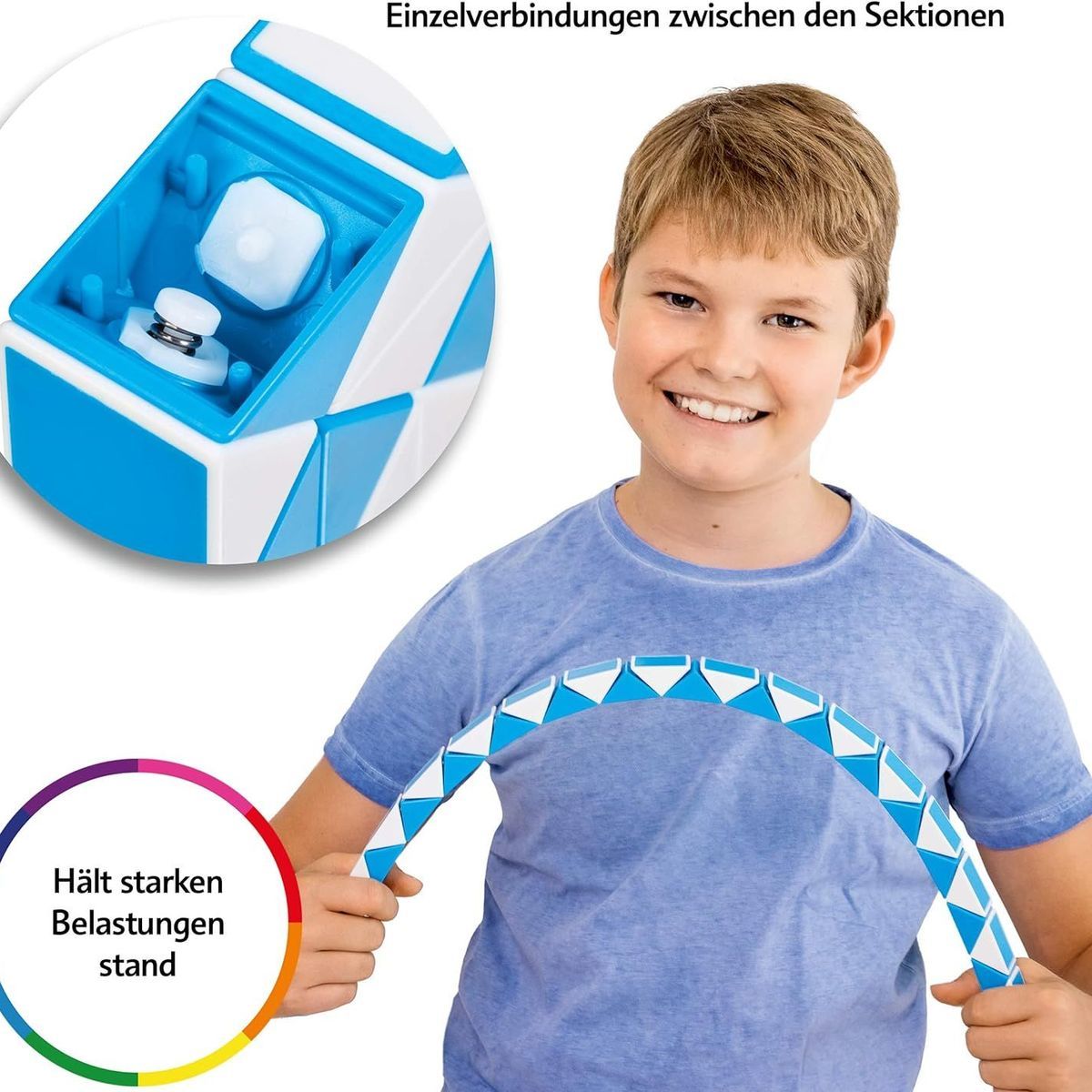 Cubixs Magic Snake - 24 Blocs, Jaune Klb - 4