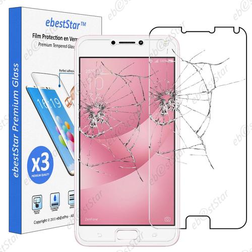 Ebeststar ® Pour Asus Zenfone 4 Max Zc554kl (Pro, Plus) - Lot X3 Film Protection Écran Verre Trempé Anti Casse Anti-Rayures [Note Importante Lire Description]