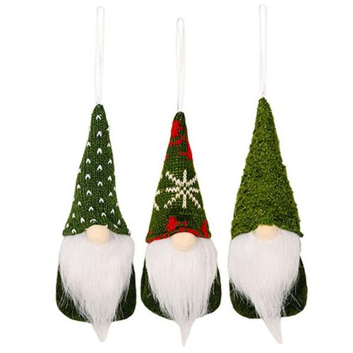 Lot De 3 Décorations De Noël En Peluche - Style De Noël Décoratif 4 Klb