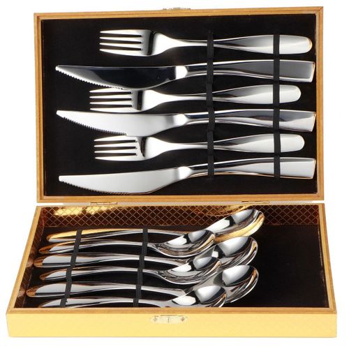 304 Couteaux En Acier Inoxydable Fourchettes Cuillères Kit Ensemble De Couverts Pour Klb