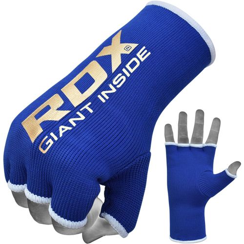 Rdx Boxe Gants Intérieures Mma Bandages Mains Rembourré Poing Sport Fist Wrap Bleu Medium