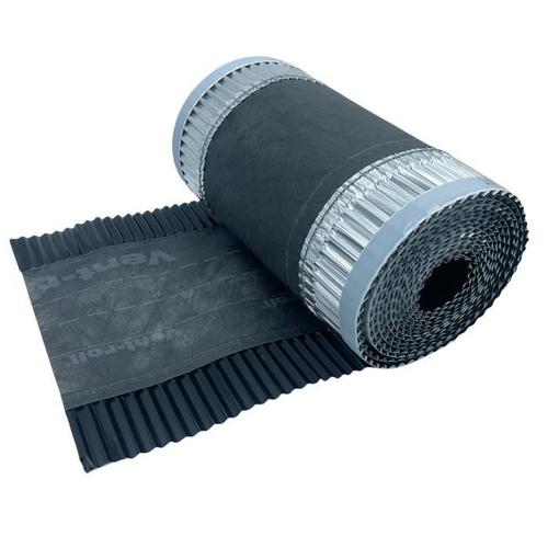 Closoir de Faîtage - Anthracite - Souple ventilé Aluminium et Fibre - 300 mm X 5 ml - ral 7016 -Etanchéité de la couverture-toiture