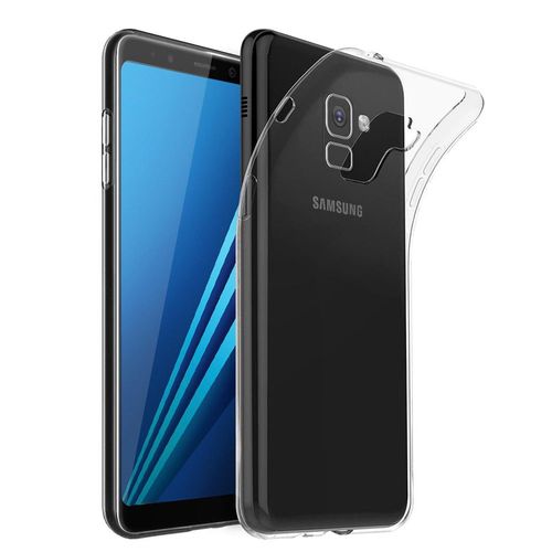 Coque Silicone Pour Samsung Galaxy A8+/ A8 Plus (2018) A730f 6.0" Gel Ultraslim Et Ajustement Parfait - Transparent