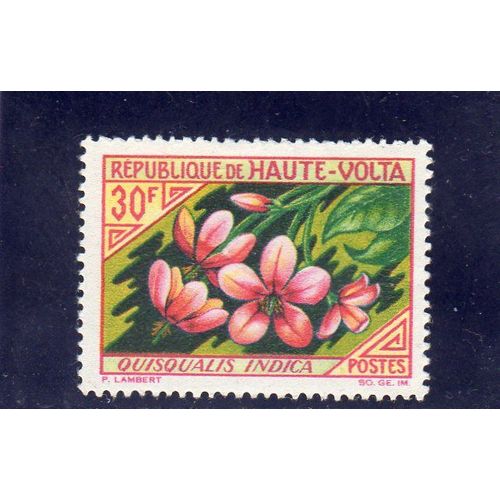 Timbre-Poste De Haute-Volta (Fleur)