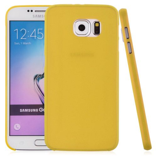 Coque Case Samsung Galaxy S6 Jaune Ultra-Fine Silicone Souple (Tpu)