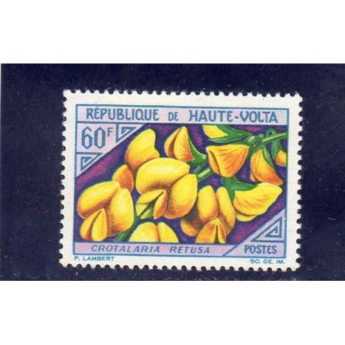 Timbre-Poste De Haute-Volta (Fleur)