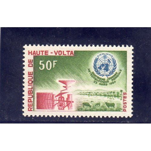 Timbre-Poste De Haute-Volta (4ème Journée Météorologique Mondiale)