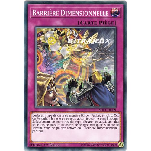 Yu-Gi-Oh! - Sdcl-Fr039 - Barrière Dimensionnelle - Commune