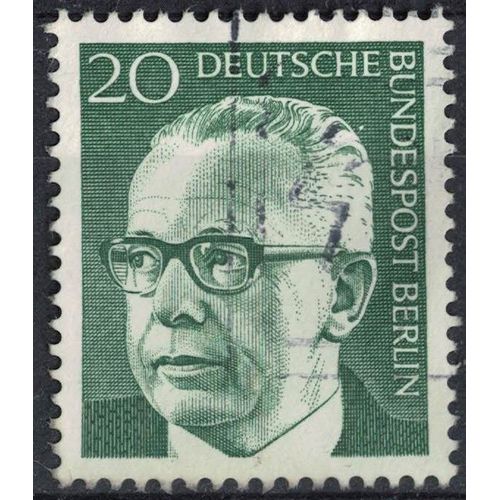 Allemagne 1970 Oblitéré Used Dr Gustav Heinemann Ancien Président Fédéral 20 Pfennig Su