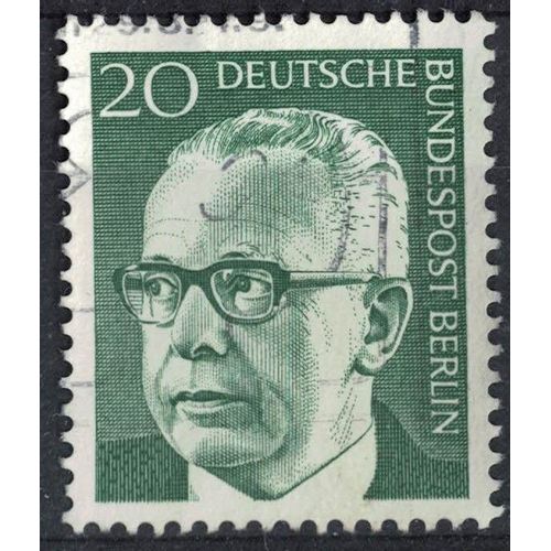 Allemagne 1970 Oblitéré Used Dr Gustav Heinemann Ancien Président Fédéral 20 Pfennig Su