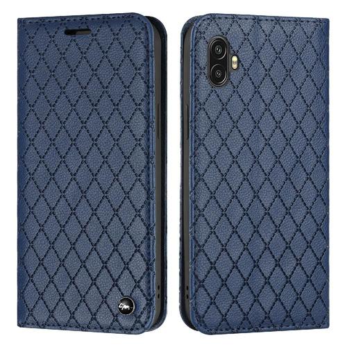 Étui Pour Samsung Galaxy Xcover 2 Pro Affaires Titulaire De Fentes Pour Cartes Flip Coquille Magnétique Portefeuille - Bleu