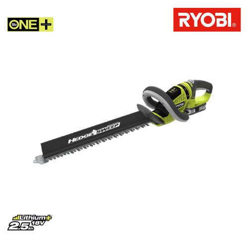 Taille-haies RYOBI 18V OnePlus LithiumPlus 1 batterie 2.5Ah - 1 chargeur RHT1851R25F